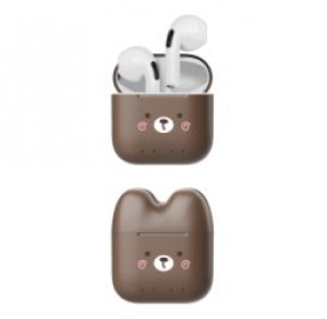 Yookie Blutooth YKS26 Wireless earbuds BROWN (Little Bear)