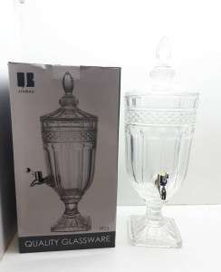  ابريق زجاجي للعصير والمشروبات مع حنفية