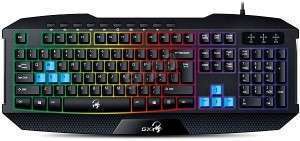 KEYBOARD GX GENIUS SCORPION K215 BACKLIGHT STARTER 10 MEDIA KEYS USB