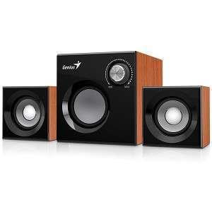 SUBWOOFER 2.1 GENIUS SW-2.1 370 ROCKET 8 WATTS WOOD