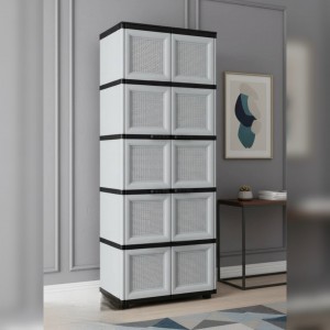 خزانة  بابين  5 طوابق Homy Plast WB-0551