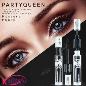 مسكرة مطولة ومكثفة من بارتي كوين Party Queen 2in1 volume length -waterproof  M065