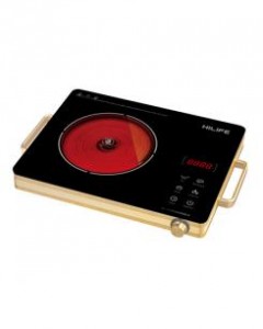 طباخ هاي لايف ليزري استطاعة 2000 واط . رأس سراميك . تحكم باللمس . قبضة تحكم اطار ذهبي HLIC339GO-HK