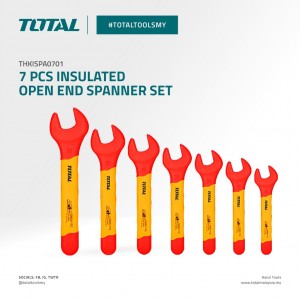 7PCS insulated open end spanner set THKISPA0701 7 قطع مفتاح عزق مسدس / معزول