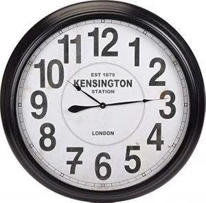 ساعة حائط بتصميم كلاسيكي Kensington Station – London EST 1879