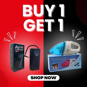 عرض منفاخ + مكنسة سيارة