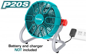 Lithium-Ion fan TFALI2002 مروحة بطارية 20 فولط + / 220 فولط - 60/50 هرتز /