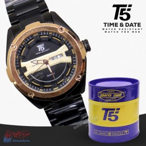 ساعة رجالي ماركة T5 معدن -ضد الماء T5 QUARTZ