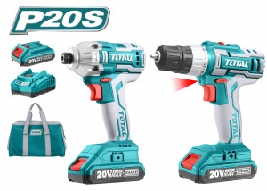 Lithium-Ion Cordless 2-Pc. Combo Kit TCKLI2006 طقم فرد شد ومثقب بطارية 20 فولط