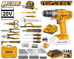 فرد شحن مع عدة متكاملة INGCO P20S HKTHP11651