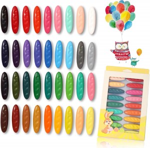 الوان شمعية بشكل الفستق 36 لون