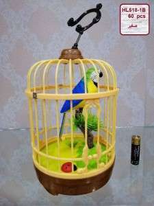 عصفور  مع قفص 