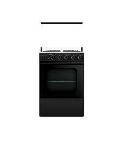 فرن غاز 4 رؤوس ترس ستانلس لون أسود MC6419BG