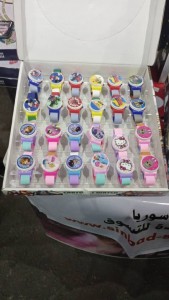 ساعة شخصيات كرتونية للأطفال