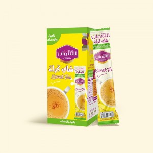شاي كرك بالهيل والزعفران مع سكر / 20 غم Karak Tea