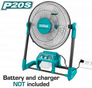 Lithium-Ion fan TFALI2001 مروحة بطارية 20 فولط + / 220 فولط - 60/50 هرتز /