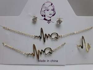 اكسسوار نبض طوق حلق بلاك خاتم