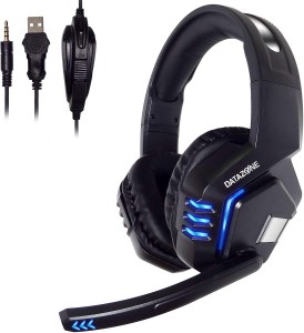 سماعة رأس للالعاب من DATAZONE مخصصة العاب فورنيت 3.5 ملم 4 بلايستيشن والإنترنت وجهاز كمبيوتر مكتبي وحدة تكم لكتم صوت المايكروفون متوافق مع الحلقات الذكية احمر سلكي فوق الاذن