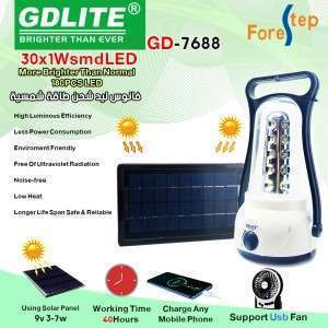 فانوس ليد شحن عالطاقة الشمسية gdlite brighter than ever gd-7688