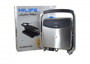 سخانة سندويش كهرباء هاي لايف1800واط ستانلس HLSMSS18W
