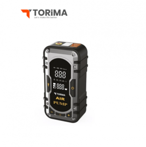 جهاز طوارئ متعدد الوظائف للسيارة | شاشة رقمية | شاحن بطارية | باور بانك | ضاغط هواء بإضاءة LED torima