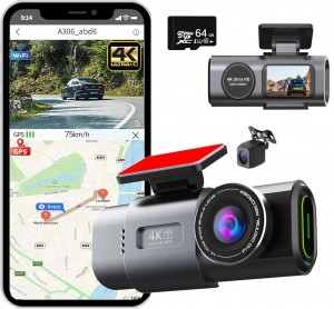 كاميرا السيارة الذكية DISCOVERY CAR DASH CAM  ULTRA HD 4K