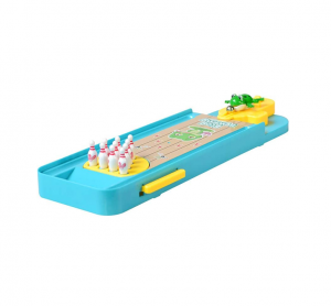 لعبة البولينج المكتبية بضفدع