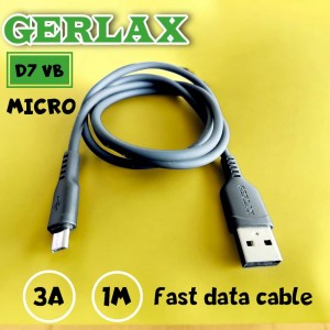 كبل وصلة شحن مايكرو سيليكون Gerlax Silicone fast data cable MICRO  D7VB