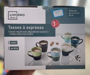 مجموعة فناجين الإسبريسو من LIVARNO home