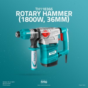 r Rotary - مثقب رجاج PLUS-SDS /برم طرق صناعي هرتز 50/60 - واط 1800 - فولط 220 TH118366