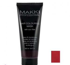 ماسك تلوين الشعر غير دائم Makki - أحمر خمري