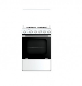 فرن الحافظ (Alhafez) غاز 4 رؤوس أمان بالفرن ترس ستانلس لون  أبيض  MC6419GRS