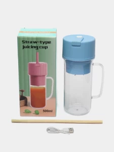 خلاط سفري Straw - Type Juicing Cup 500ml