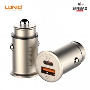 شاحن سيارة لدنيو LDNIO C506Q type-c