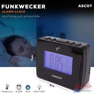 منبه مربع ديجيتال ASCOT AS2-FW-30A/b