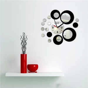 ساعة حائط ثري دي دوائر A-090 3D Wall Watch