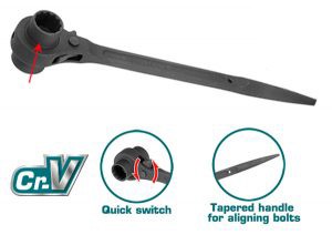Double socket ratchet wrench THTRSW19221 يد طقطاق مزدوجة