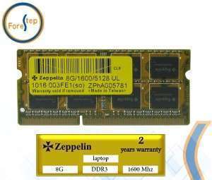 Zeppelin SODIMM 8G DDR3 PC1600 512x8 LV1.35V كفالة سنتين