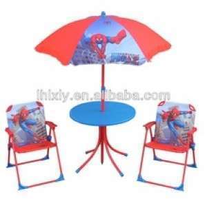 طاولة مع شمسية وكراسي للاطفال 