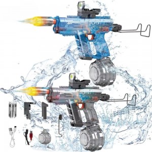 فرد رشاش ماء كهربائي UZI three-function dual-mode glare cannon automatic water suction manual and automatic electric water gun KB1353