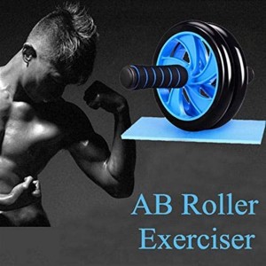 دولاب تمارين المعدة Home Fitness Abs Wheel Workout Double Plastic Roller