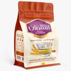 قهوة شعير محمص ومطحون بالهيل والزعفران / 200 غرام / ظرف كبير Barly Coffee