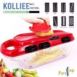 قطاعة خضار وفواكه 7 شفرات ماركة kolliee  