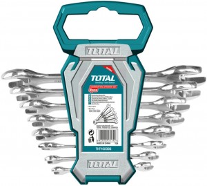 8Pcs double open end spanner set THT102386 مجموعة / مفتاح شق 8 قطع مزدوج صناعي