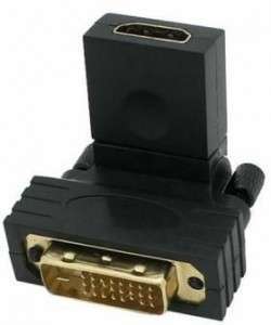 HDMI female to DVI male 360