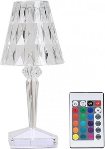 كلوب طاولة كريستالي USB مع ريموت يغيّر 16 لون