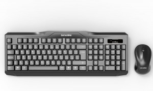 طقم ماوس وكيبورد لاسلكيين KM388 من DATAZONE - اسود، موجة تردد الراديو