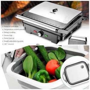 سخانة سندويش FAMILY CARE مع هدية مصفاة وقطاعة الخضار 