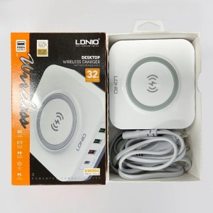 شاحن سطح المكتب اللاسلكي LDNIO AW004