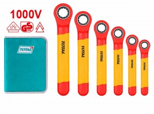 6PCS insulated ring wrench set THKISPA0603 6 قطع مفتاح طقطاق حلق / معزول